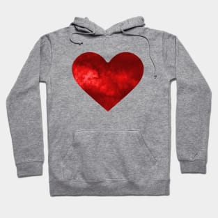 Red Electric Love Heart Hoodie